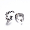 Tarnish Resistant 304 Stainless Steel Stud Earrings X-EJEW-P090-01P-1