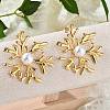304 Stainless Steel Stud Earrings EJEW-Z084-13G-1