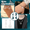 12Pcs 6 Style 201 Stainless Steel Pendants STAS-CA0001-38-5