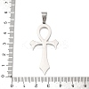 304 Stainless Steel Pendants STAS-P421-07P-3