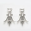Tibetan Style Alloy Pendants TIBE-T010-26AS-RS-1