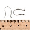 Rhodium Plated 925 Sterling Silver Earring Hooks FIND-Z008-14P-3