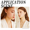 60Pcs 2 Colors Brass Spiral Clip-on Earrings for Women FIND-DC0001-85-6