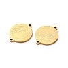 Ion Plating(IP) 304 Stainless Steel Connector Charms STAS-C074-11G-09-2