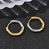 304 Stainless Steel Two Tone Hoop Earrings EJEW-P313-01B-G-3