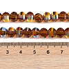 Electroplate Transparent Glass Beads Strands EGLA-B011-08A-AB09-4