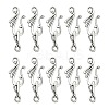 Tibetan Style Alloy Hook and Eye Clasps PALLOY-YW0003-25-1