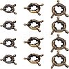 12Pcs 3 Styles Brass Spring Ring Clasps KK-FH0004-11-1
