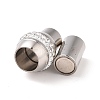 304 Stainless Steel Magnetic Clasps with Glue-in Ends LS-STAS-E054-1-2