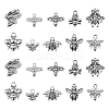 100Pcs 10 Style Tibetan Style Alloy Pendants TIBEP-CJ0001-76-1