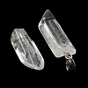 Natural Quartz Crystal Pointed Pendants LS-G-G779-02P-3