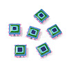 Baking Paint Glass Enamel Beads LAMP-S079-14E-1