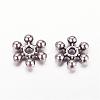 Tibetan Style Alloy Spacer Beads TIBEB-1171-AS-FF-2
