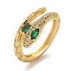Brass Micro Pave Cubic Zirconia Finger Rings RJEW-C120-30B-G-4