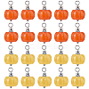 40Pcs 2 Colors Opaque Resin Vegetable Pendants PALLOY-FH00153-1