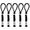 Umbrella Cord Polyester & Spandex Rope Keychain Carabiner HJEW-UN00093-1