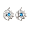 304 Stainless Steel Rhinestone Pendants STAS-Z166-24P-09-1