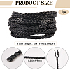 5M 3-Ply PU Leather Braided Cord LC-GF0001-12D-2
