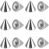 50Pcs Stainless Steel Ear Nuts STAS-BBC0006-41-1