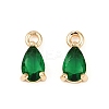 Brass Micro Pave Cubic Zirconia Pendants KK-K374-07G-01-1