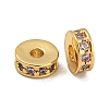 Rack Plating Brass Micro Pave Cubic Zirconia Beads KK-U030-26G-02-1