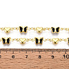 Brass Glass Link Chains CHC-T018-15B-G-3