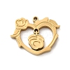 Ion Plating(IP) 304 Stainless Steel Charms STAS-Q301-33G-1