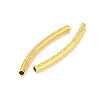 Brass Curved Tube Beads KK-B120-01E-G-2