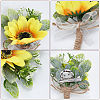 2Pcs Silk Corsage Boutonniere AJEW-CP0001-62-4