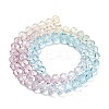 Transparent Painted Glass Beads Strands X1-DGLA-A034-T8mm-A15-5