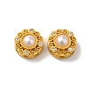 Rack Plating Hollow Brass Cubic Zirconia Beads KK-K381-21A-MG-1