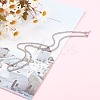 Non-Tarnish 304 Stainless Steel Diamond Cut Cuban Link Chain Necklaces NJEW-JN03368-01-5
