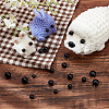 200Pcs 4 Styles Round Plastic Needle Felting Eyes DOLL-PH0001-47-5
