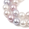 Baking Paint Pearlized Glass Pearl Round Bead Strands PEAR-H019-02C-11-3