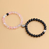 2Pcs Alloy Heart Magnetic Couple Bracelets FS-WG324B5-01-2