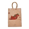 Christmas Theme Hot Stamping Rectangle Paper Bags LS-CARB-F011-02D-3