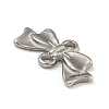 Non-Tarnish 304 Stainless Steel Bowknot Links Connector Charms STAS-N103-97P-2