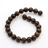 Natural Bronzite Round Bead Strands G-M272-05-8mm-2