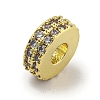Rack Plating Brass with Cubic Zirconia Beads KK-B091-04A-04G-2
