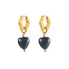 Golden 304 Stainless Steel Hoop Earrings MG1904-2-1