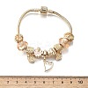 Alloy Enamel European Beads Charm Bracelets BJEW-F495-07G-3