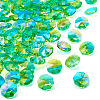 90Pcs Electroplated Glass Connector Charms EGLA-TA0002-90B-2
