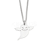 Non-Tarnish 201 Stainless Steel Pendant Necklaces for Man NJEW-Q336-02E-P-1