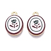 Valentine's Day Printed Alloy Pendants PALLOY-SZC0008-05E-1