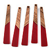 Opaque Resin & Walnut Wood Big Pendants LS-RESI-TAC0017-46-C05-3