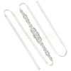 Flower Full Crystal Rhinestone Handmade Bridal Belts for Wedding Dresses AJEW-WH20006-233B-02-6