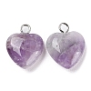 Natural Amethyst Pendants G-E603-01P-03-2