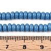 Opaque Spray Painted Glass Beads GLAA-ZX008-4mm-18V-4
