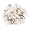 Angel Shell & Acrylic Pendant Decorations HJEW-TA00198-2