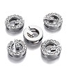 Alloy Letter Slide Charms RB-F034-01G-P-RS-3